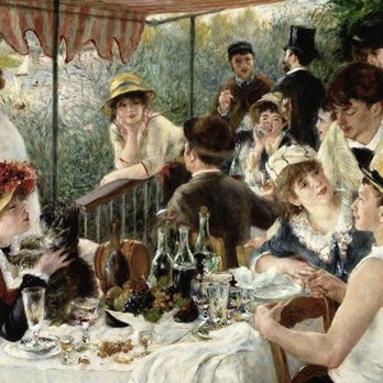 Learn French With Brigitte - Luncheon of the Boating Party - Pierre-Auguste Renoir -1841-1919 - A leading painter of the impressionist style. - Private Tutors Near Me - Simi Valley, California Learn French With Brigitte - Luncheon of the Boating Party - Pierre-Auguste Renoir -1841-1919 - A leading painter of the impressionist style. - Private Tutors Near Me - Simi Valley, California