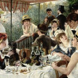 Luncheon of the Boating Party - Pierre-Auguste Renoir -1841-1919 - A leading painter of the impressionist style.