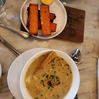 Purdy's Farmer & The Fish - Clam Chowder & Polenta Fries - 4/11/2026 - American Near Me - North Salem, New York Purdy's Farmer & The Fish - Clam Chowder & Polenta Fries - 4/11/2026 - American Near Me - North Salem, New York