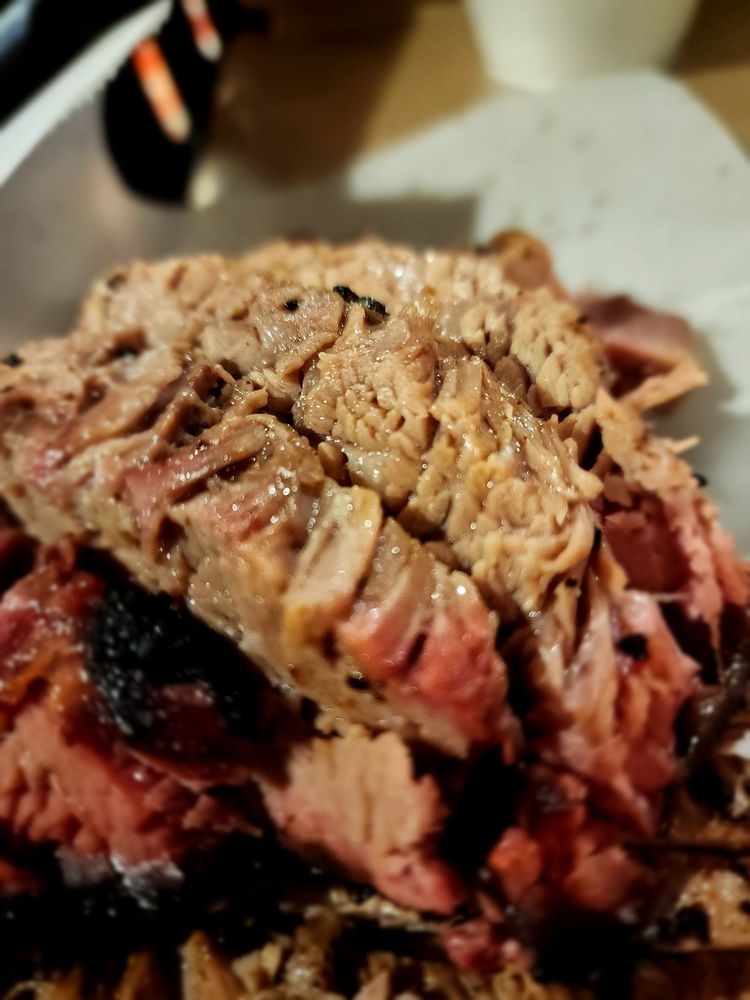 Food from Rudy's "Country Store" and Bar-B-Q