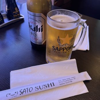 Sato Sushi - Ice cold beer with sushi is the best - Japanese Near Me - Upland, California