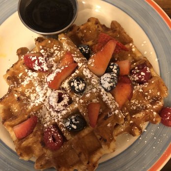 Layered - Berries N Cream Waffles - Coffee & Tea Near Me - McKinney, Texas