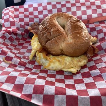 Lil Black Bear Cafe - Breakfast bacon, egg, cheese bagel - Sandwiches Near Me - Pigeon Forge, Tennessee Lil Black Bear Cafe - Breakfast bacon, egg, cheese bagel - Sandwiches Near Me - Pigeon Forge, Tennessee