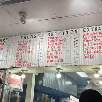 The Taco Stand - Menu - Food Stands Near Me - La Jolla, California