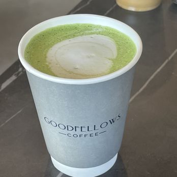 Goodfellows Coffee - Matcha latte - Coffee & Tea Near Me - Cypress, California Goodfellows Coffee - Matcha latte - Coffee & Tea Near Me - Cypress, California