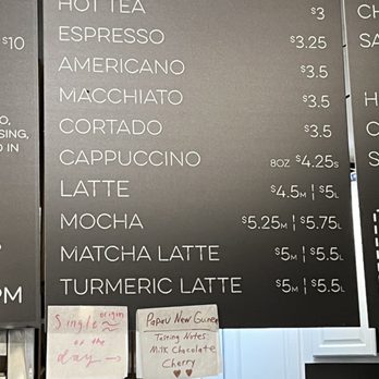 Roots Cafe - Drinks menu - Coffee & Tea Near Me - Brooklyn, New York
