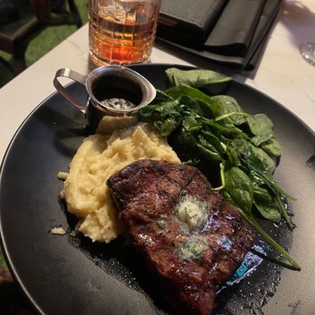 Julep Cast Iron Kitchen + Drink - Flat iron steak & old fashion - New American Near Me - Brea, California