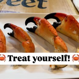 Famous snow crabs in Medium, Large, Jumbo (Jimmy's), and Colossal! Loved them cold with white mustard! Famous snow crabs in Medium, Large, Jumbo (Jimmy's), and Colossal! Loved them cold with white mustard!