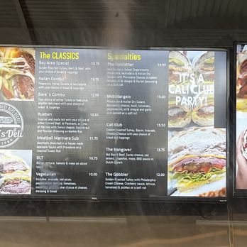Bara's Deli - Menu - Delis Near Me - San Leandro, California Bara's Deli - Menu - Delis Near Me - San Leandro, California