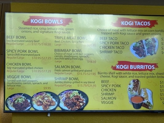 Menu photo 2 Kogi Grill Pinellas Park, FL Menu photo 2 Kogi Grill Pinellas Park, FL