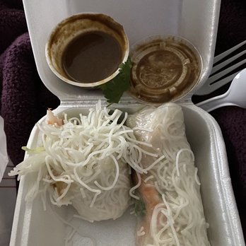 Chef Cao's - Wanna pay $5 for undercooked hairy noodles and 1/2 inch in each of ugly wrapped shrimp embedded in? - Chinese Near Me - College Station, Texas Chef Cao's - Wanna pay $5 for undercooked hairy noodles and 1/2 inch in each of ugly wrapped shrimp embedded in? - Chinese Near Me - College Station, Texas