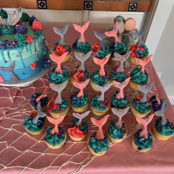 Ashley’s Sugar On Top - Mermaid themed cake and cupcakes. - Cupcakes Near Me