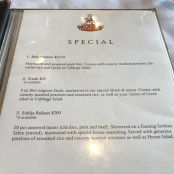 Balkan House - Specials menu~ (July 2022) - Modern European Near Me - Burnaby, British Columbia Balkan House - Specials menu~ (July 2022) - Modern European Near Me - Burnaby, British Columbia