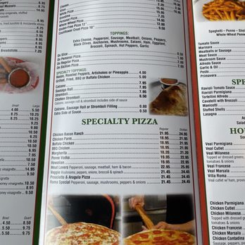 Roma Pizzeria and Restaurant - Inside menu - Pizza Near Me - Boonton, New Jersey Roma Pizzeria and Restaurant - Inside menu - Pizza Near Me - Boonton, New Jersey