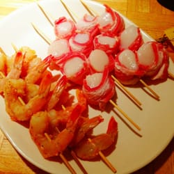Blue Claw Seafood Market - Scallops and shrimp before we grilled!