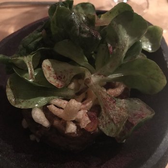 Fundament - Beef Tartar with Crispy Potato and Greens - Sublime - German Near Me - Mannheim, BW