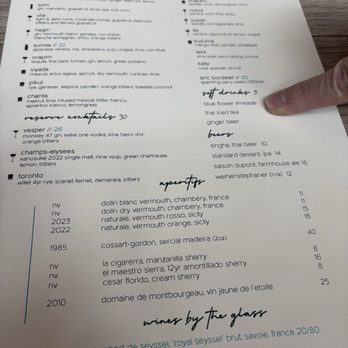 Nari - Beverage menu. - Thai Near Me - San Francisco, California Nari - Beverage menu. - Thai Near Me - San Francisco, California