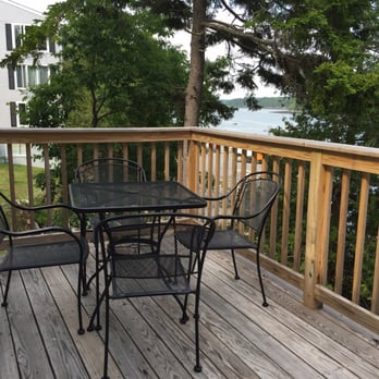 Quahog Bay Inn - Where we dined most evenings - on our private deck - Bed & Breakfast Near Me - Harpswell, Maine Quahog Bay Inn - Where we dined most evenings - on our private deck - Bed & Breakfast Near Me - Harpswell, Maine