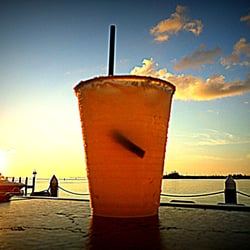 Sunrise Deli & Sunset Tiki Bar - Margaritas at happy hour!