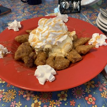Mayberry Cafe - Apple Nuggets with Ice Cream - American Near Me - Danville, Indiana