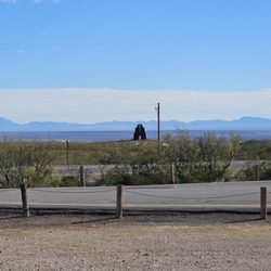 Fort Craig Rest Area - Monument in the distance