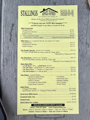 Stallings Rockstore Bar-B-Q by null