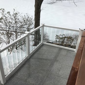 Miller Fence - CertainTeed's Evernew vinyl & glass railing. Excellent for views you do not want to block out! - Fences & Gates Near Me - Worcester, Massachusetts Miller Fence - CertainTeed's Evernew vinyl & glass railing. Excellent for views you do not want to block out! - Fences & Gates Near Me - Worcester, Massachusetts