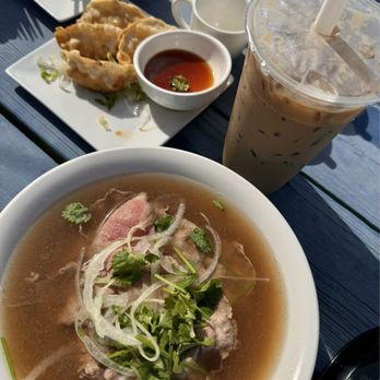 Pho Gulf Breeze - Rare steak pho with potstickers and iced milk coffee! - Vietnamese Near Me - Gulf Breeze, Florida Pho Gulf Breeze - Rare steak pho with potstickers and iced milk coffee! - Vietnamese Near Me - Gulf Breeze, Florida