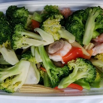 Shui Heun Chinese Kitchen - Healthy choice shrimp with mixed vegetables. - Chinese Near Me - Farmingville, New York Shui Heun Chinese Kitchen - Healthy choice shrimp with mixed vegetables. - Chinese Near Me - Farmingville, New York