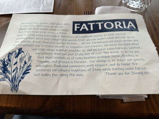Menu photo 6 Fattoria Beaver Creek, CO Menu photo 6 Fattoria Beaver Creek, CO