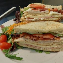Main Street Grill & Bakery - This is not the type of club sandwich i. Used to getting back in the city