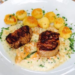 Restaurant Kallstadter Hof - 2. Gang Menü Kalbsfilet mit Rahmpfifferlingen und Gnocchi
