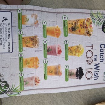 Mr. Wish - Take home menu - Bubble Tea Near Me - Portsmouth, New Hampshire Mr. Wish - Take home menu - Bubble Tea Near Me - Portsmouth, New Hampshire