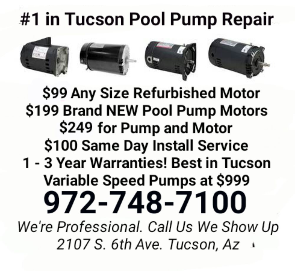 CJS POOL PUMPS Updated September 2024 2107 S 6th Ave, Tucson