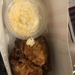 3 pc. Chicken Box with Mac & Cheese and Mashed Potatoes & Gravy 3 pc. Chicken Box with Mac & Cheese and Mashed Potatoes & Gravy