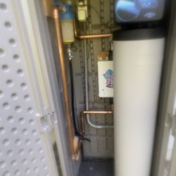 Super clean install with room for customers pool equipment.