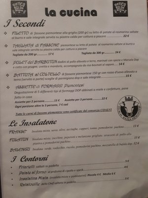 Menu photo 2 Antico Balon Torino, TO