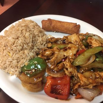 P King - Dinner combo ( hot and sour soup+ spiced chicken with fried rice and spring roll) - Chinese Near Me - Houston, Texas P King - Dinner combo ( hot and sour soup+ spiced chicken with fried rice and spring roll) - Chinese Near Me - Houston, Texas
