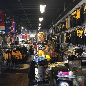 Yinzers - Check out the upstairs -   Stillers memorabilia lack and yellow heaven! - Sports Wear Near Me - Pittsburgh, Pennsylvania