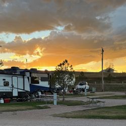 Heartland RV Park & Cabins - View of sky and RV sites.