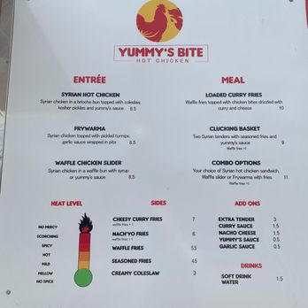 Yummy's Hot Chicken - Menu - Food Trucks Near Me - Houston, Texas Yummy's Hot Chicken - Menu - Food Trucks Near Me - Houston, Texas