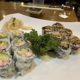 California Roll and Eel Roll California Roll and Eel Roll