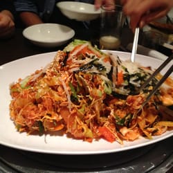 Ah Ssak - Raw fish with vinegared vegetables and red pepper sauce