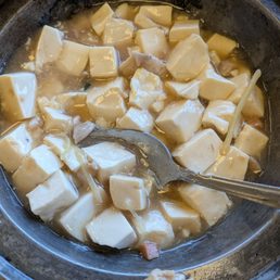 Tofu with salty fish Tofu with salty fish