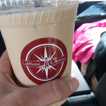Lighthouse Espresso - Delicious and speedy, friendly service! I got an iced breve (espresso + creme). Tasty! - Coffee & Tea Near Me - Port Orchard, Washington