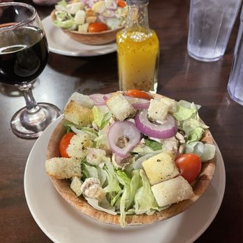 Tiffany's Food and Spirits - Salad with house dressing - Pizza Near Me - Frankenmuth, Michigan Tiffany's Food and Spirits - Salad with house dressing - Pizza Near Me - Frankenmuth, Michigan