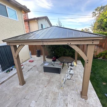 Caspi Remodeling - Gazebo is done - Handyman Near Me - Los Gatos, California Caspi Remodeling - Gazebo is done - Handyman Near Me - Los Gatos, California