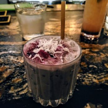 Atlas Bar - Taro-bly Dis-Ubediebt and The Zombie (in the back) - Cocktail Bars Near Me - Dallas, Texas