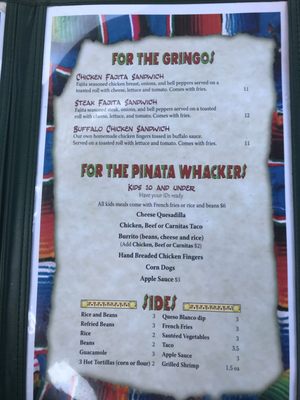 Menu photo 6 Cantina Captiva Captiva, FL