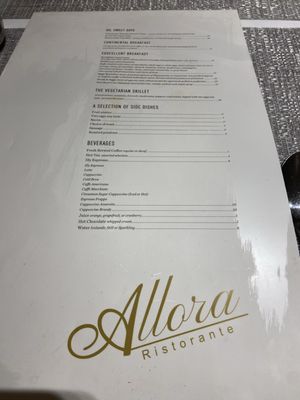 Menu photo 1 Allora Fifth Ave New York, NY Menu photo 1 Allora Fifth Ave New York, NY